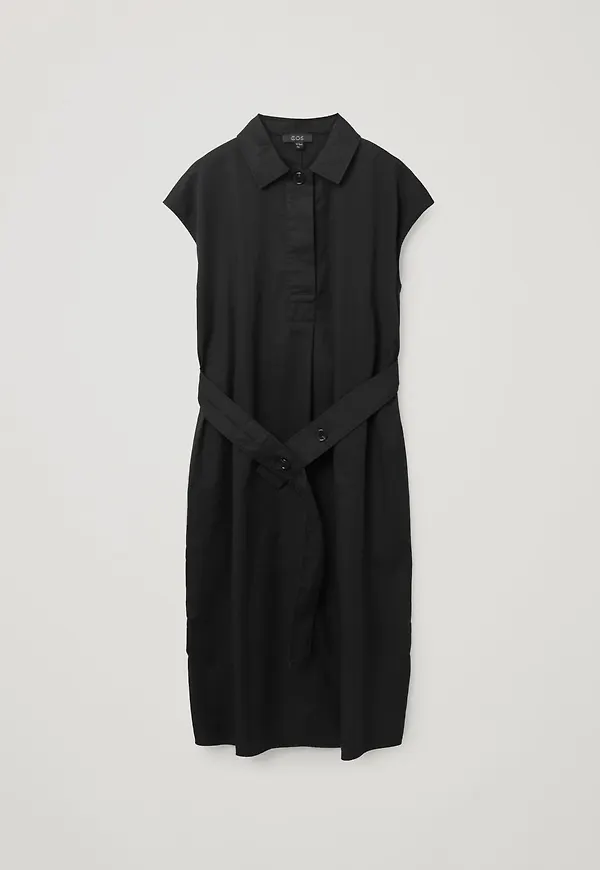 BELTED SHIRT DRESS