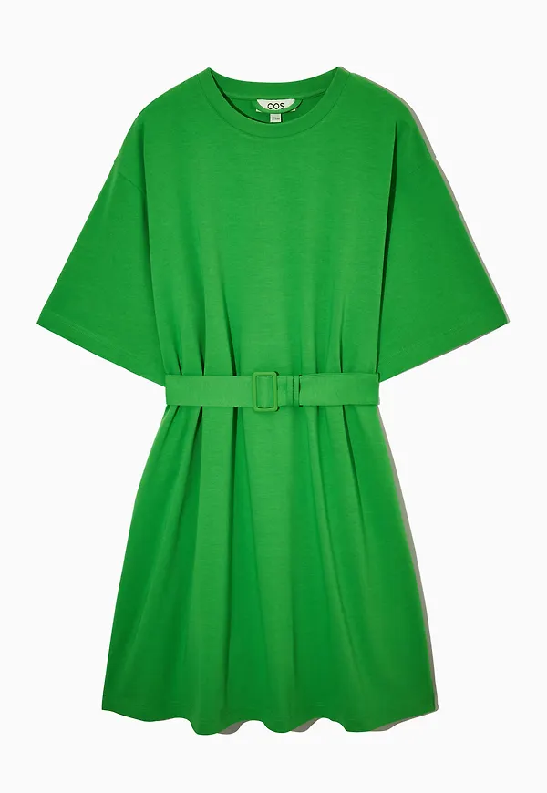 BELTED T-SHIRT DRESS