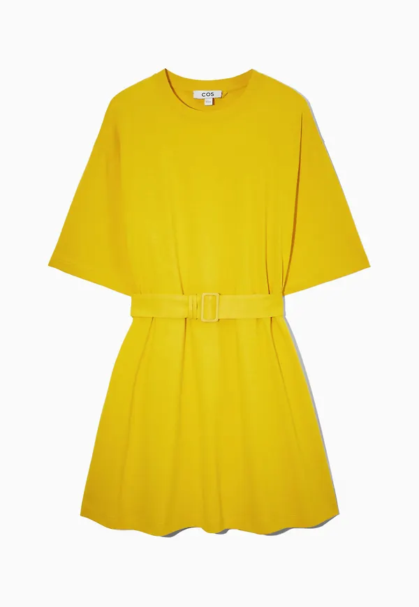 BELTED T-SHIRT DRESS