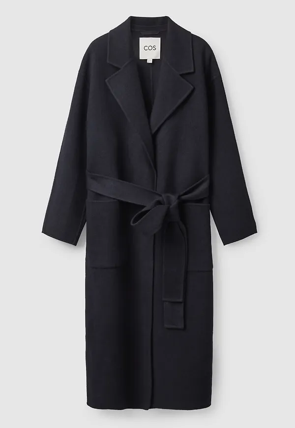 BELTED WRAP COAT