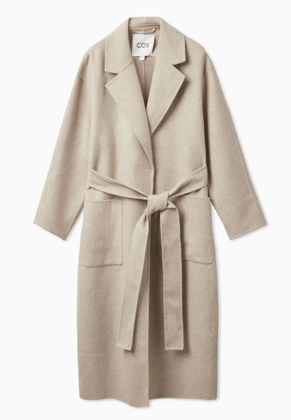 BELTED WRAP COAT