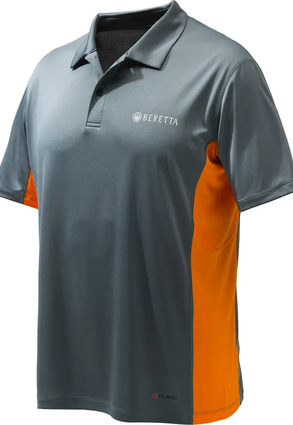Beretta Unisex Flash Tech Polo Grey Castlerock