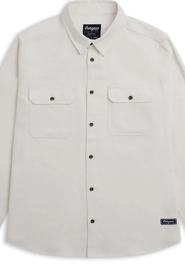 Bergans Men's Nordmarka Flannel Shirt Arctic White