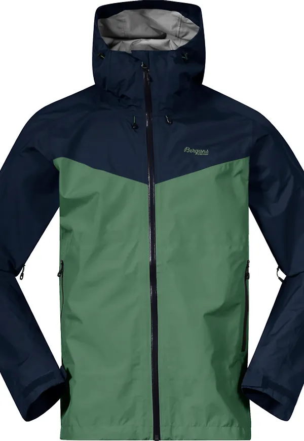 Bergans Men's Skarlight 3L Shell Jacket Dark Jade Green/Navy Blue