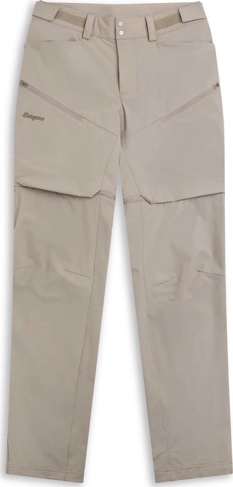 Bergans Women's Convertible Zip-Off Softshell Pants Rock Taupe