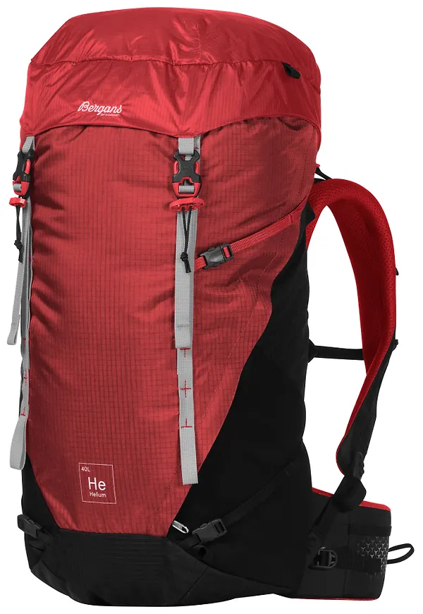 Bergans Women's Helium V5 40 Red Sand/Black/Aluminium