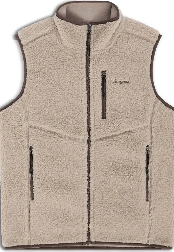 Bergans Women's Lunnan Pile Fleece Vest Coastal Sand