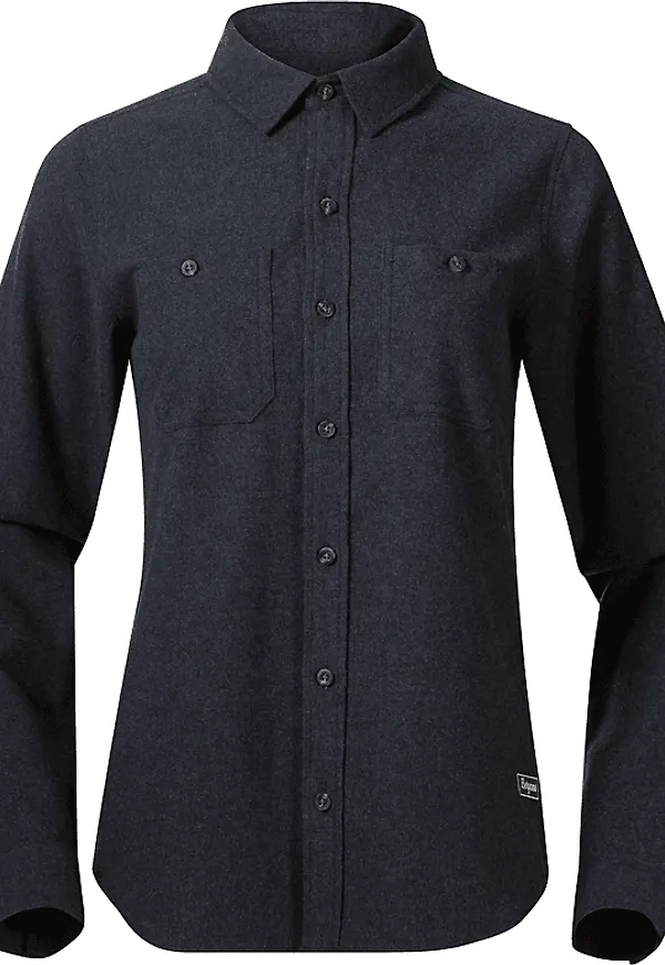 Bergans Women's Nordmarka Flannel Shirt Navy Blue