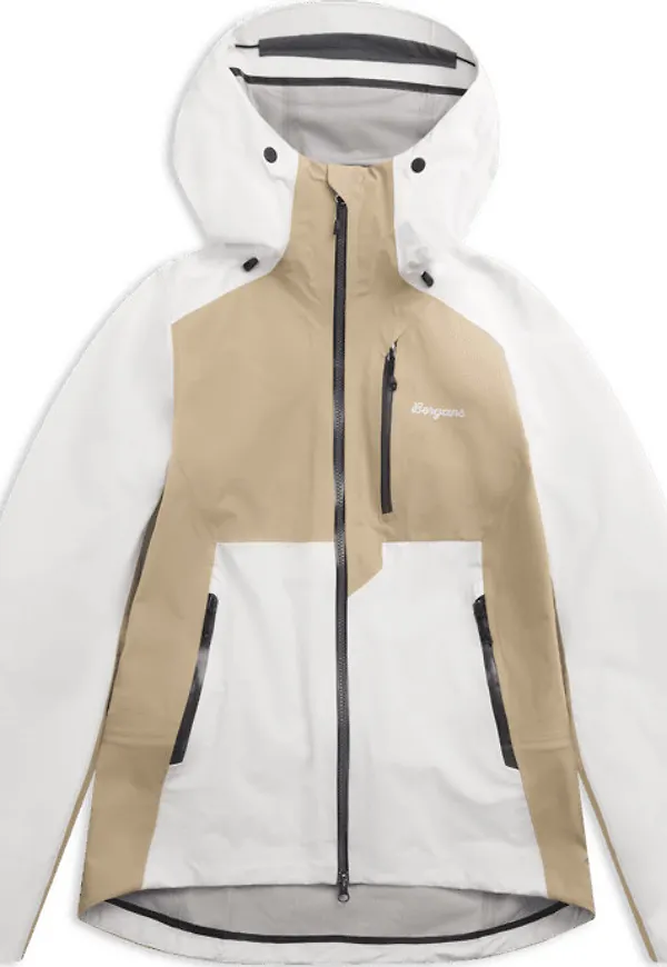 Bergans Women's Oppdal 3L Shell Jacket Arctic White/sandstone