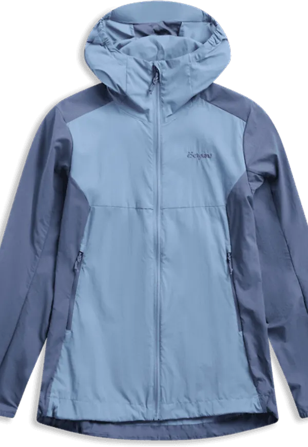 Bergans Women's Rabot Windbreaker Jacket Elemental Blue/granite Blue