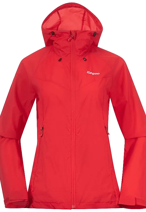Bergans Women's Rabot Windbreaker Jacket Fire Red