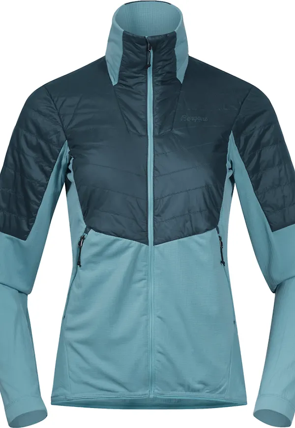 Bergans Women's Senja Midlayer Jacket Smoke Blue/Orion Blue