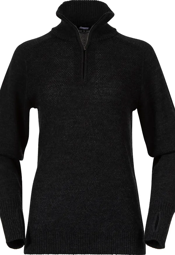Bergans Women's Ulriken Light Merino Jumper Dark Shadow Grey