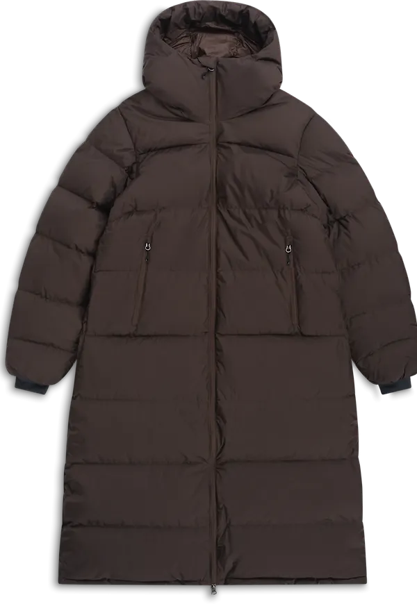 Bergans Women's Urban Down Long Coat Dark Chocolate