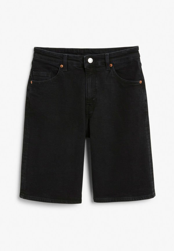 Bermuda denim shorts - Black