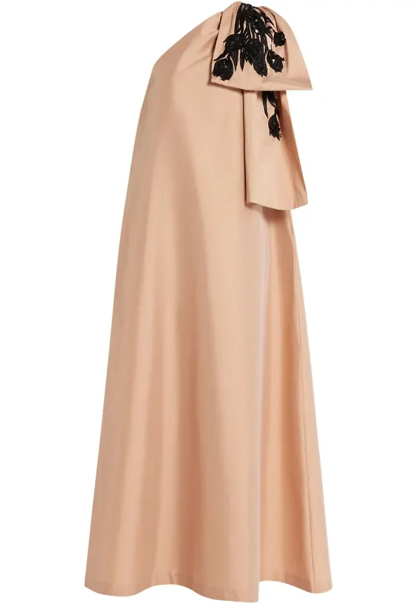 Bernadette maxiklänning med blombrodyr - Neutral – Farfetch