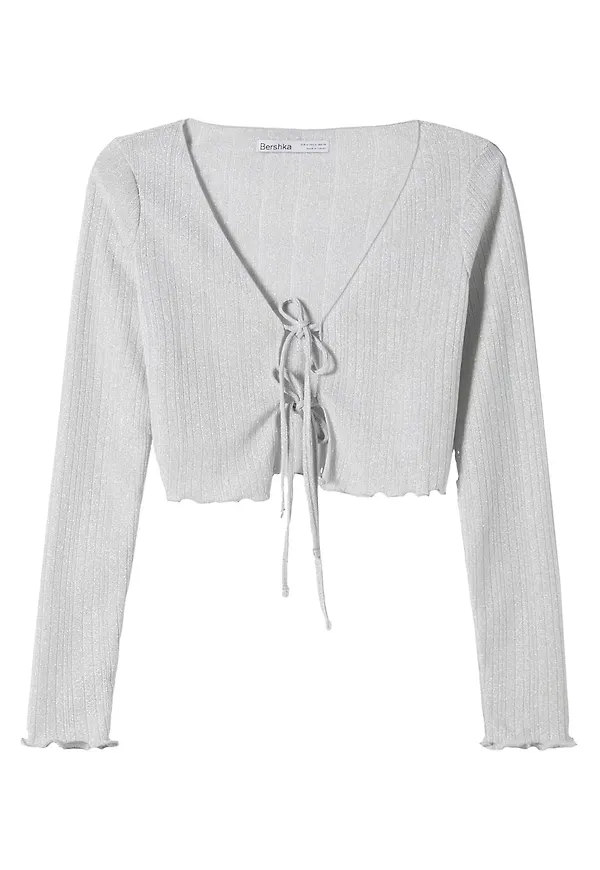 Bershka T-shirt silver
