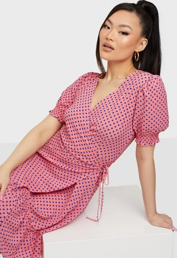 Jacqueline de Yong Jdypiper 2/4 Wrap Smock Dress Wvn Klänning