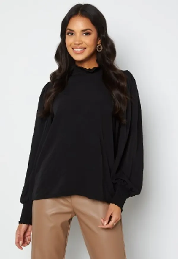 VILA Yomi High Neck L/S Top Black 36