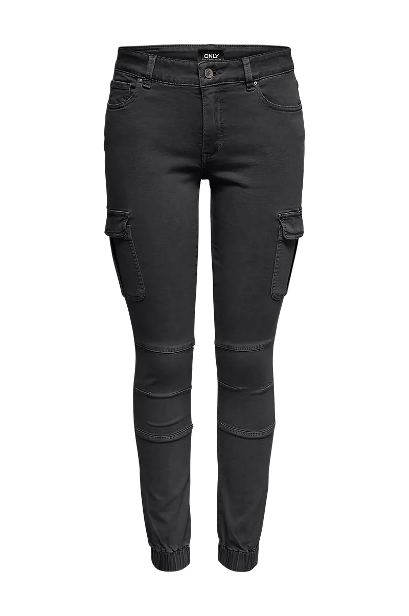 Only - Byxor onlMissouri Reg Ankle Cargo Pant Skinny - Svart
