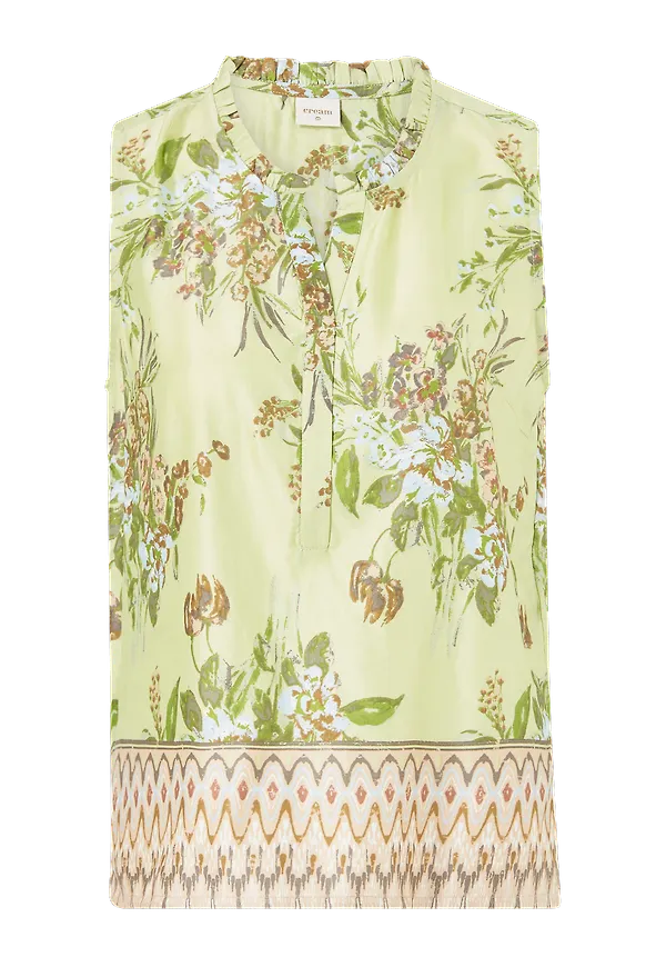 Cream - Blus BahiaCR Top - Grön