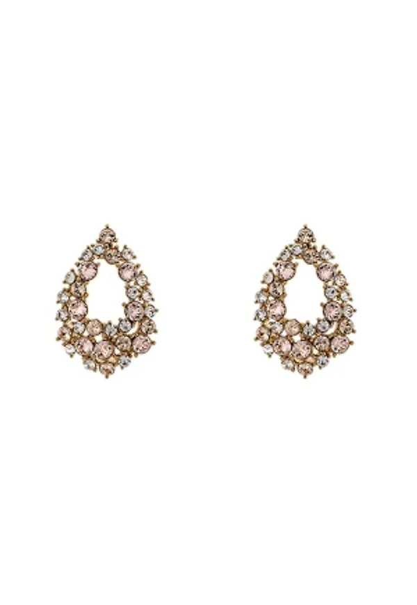 LILY AND ROSE Petite Earrings Silk/pink/gold One size