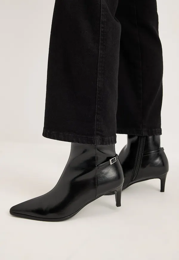 Biaabbie Buckle Zip Boot Faux Leather