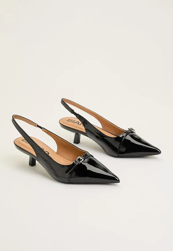Biakristin Kitten Heel Mary Jane Faux Leather