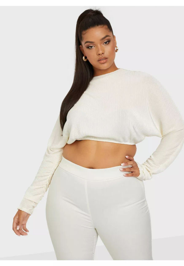 Bianca x Nelly.com Everyday Blouse Långärmade toppar Creme