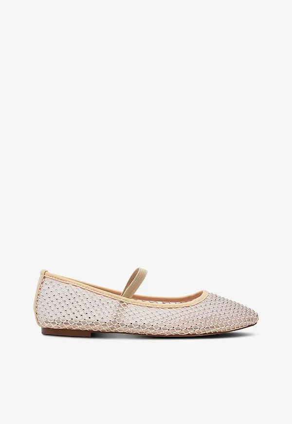 Bianco - Ballerinaskor biaLilja Mesh Ballerina - Vit