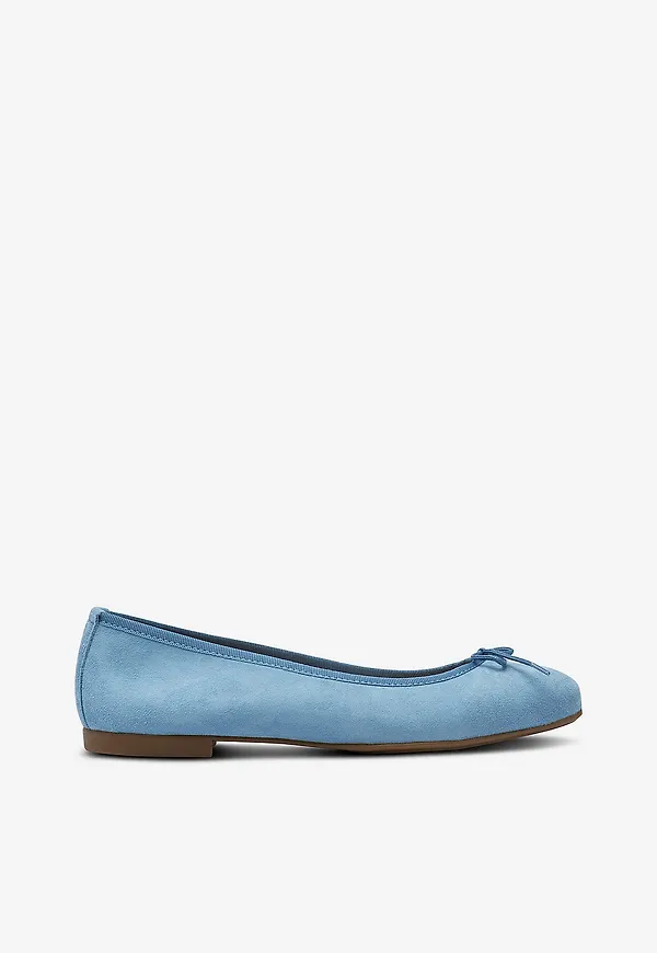 Bianco - Ballerinaskor biaMadison Ballerina Suede - Blå