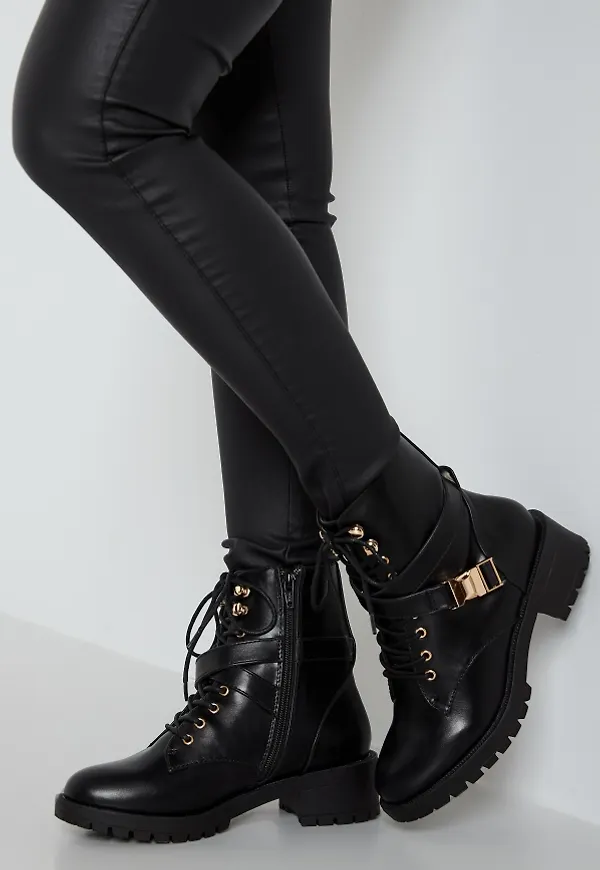Bianco Delyn Buckle Boot 100 Black 37