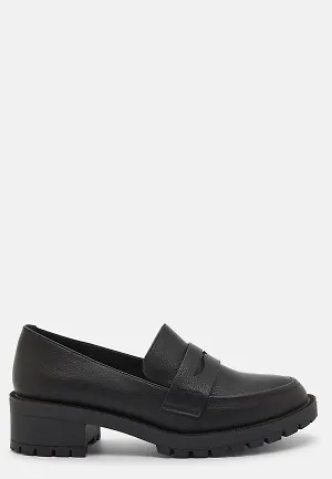 Bianco Pearl Simple Penny Loafer Carnation Black 38