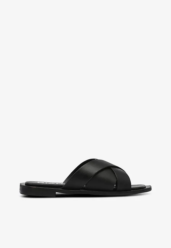 Bianco - Sandaler biaJudy Slide Smooth Leather - Svart