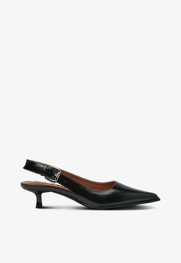 Bianco - Slingbacks Biaida Slingback Faux Leather - Svart