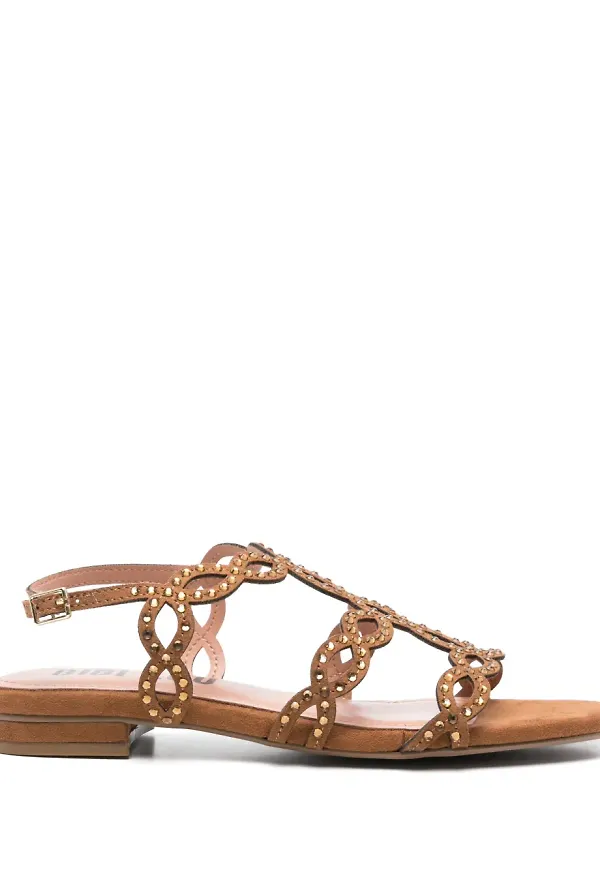 Bibi Lou Kai platta sandaler - Brun