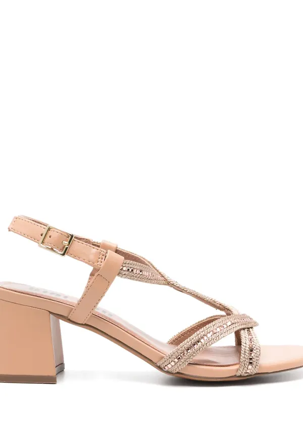 Bibi Lou strassprydda sandaler - Neutral