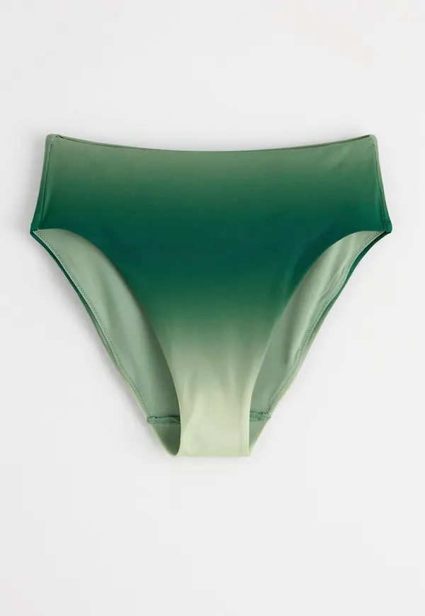 Bikinibyxa med hög midja och tonande färg