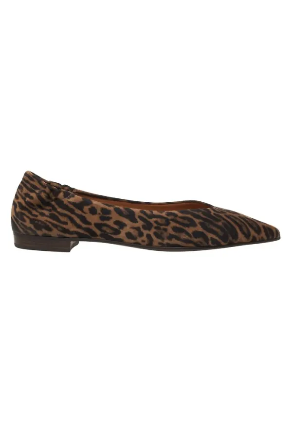 Billi Bi, Skor, Dam, 38 EU, Läder, Bruna Animal Print Balettskor