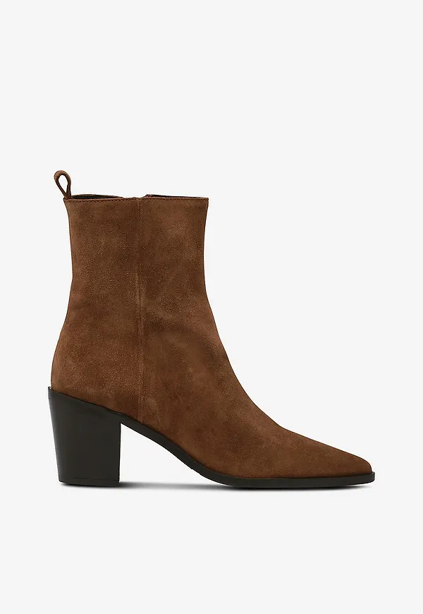 billi bi - Boots Tabac babysilk suede - Brun