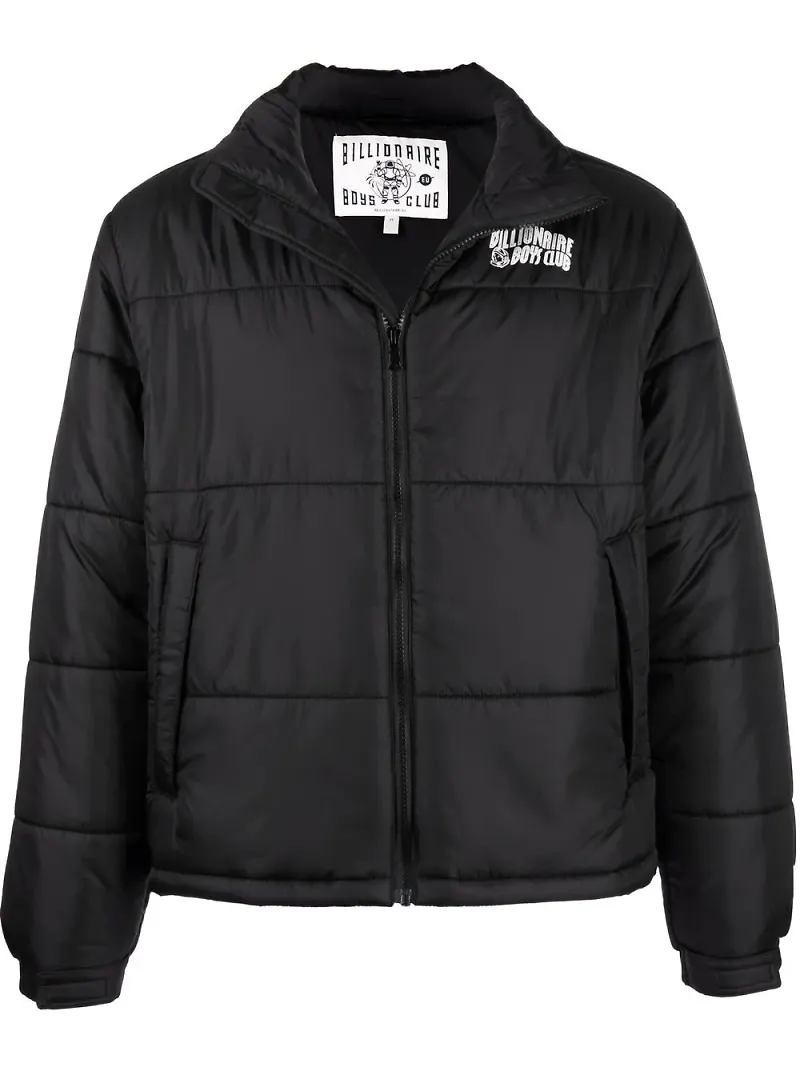 Billionaire Boys Club vadderad jacka med logotyp - Svart