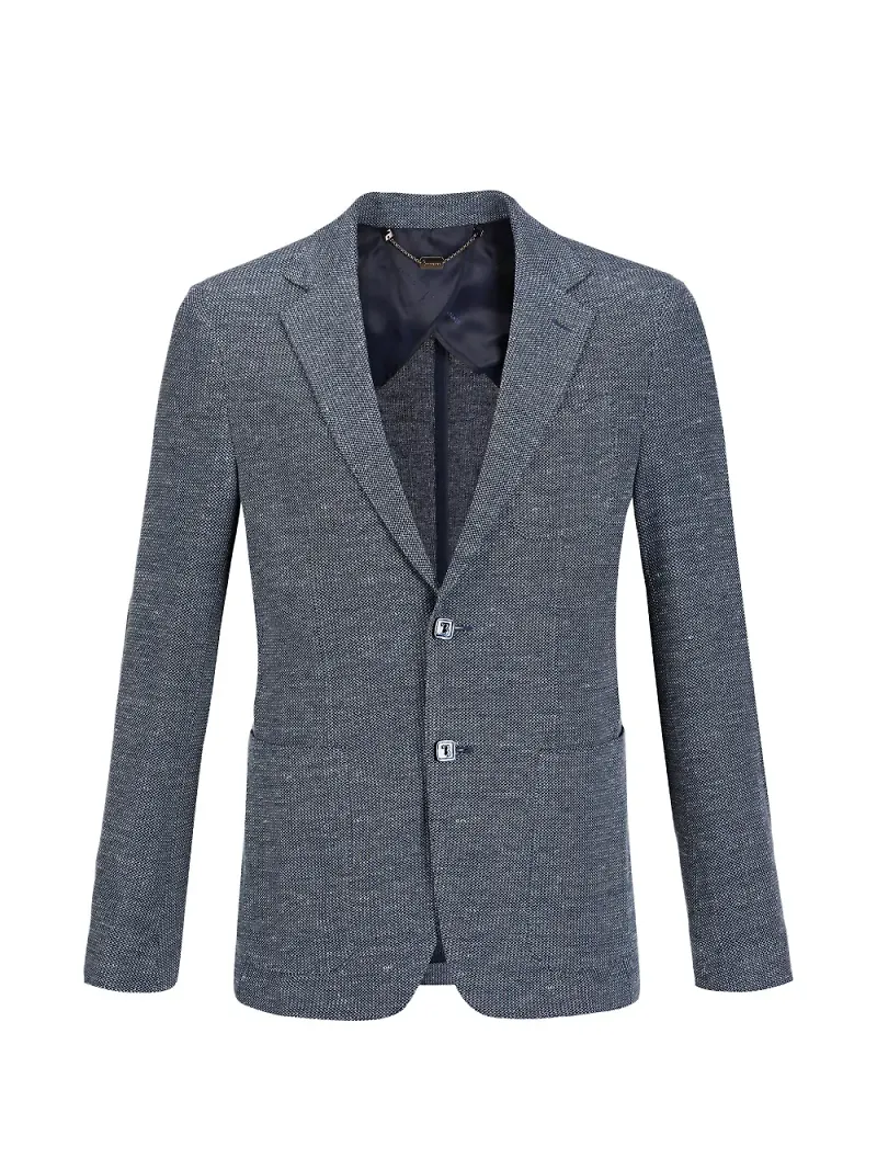 Billionaire Hack lion-patch blazer - Blå
