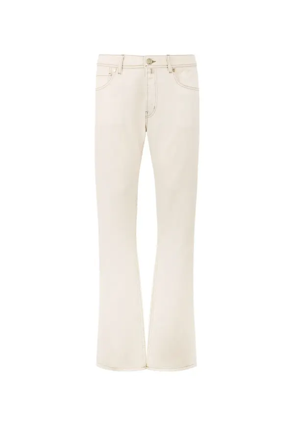 Billionaire jeans med broderad ficka - Neutral