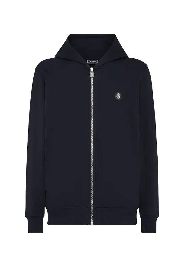 Billionaire Lion hoodie med dragkedja - Blå