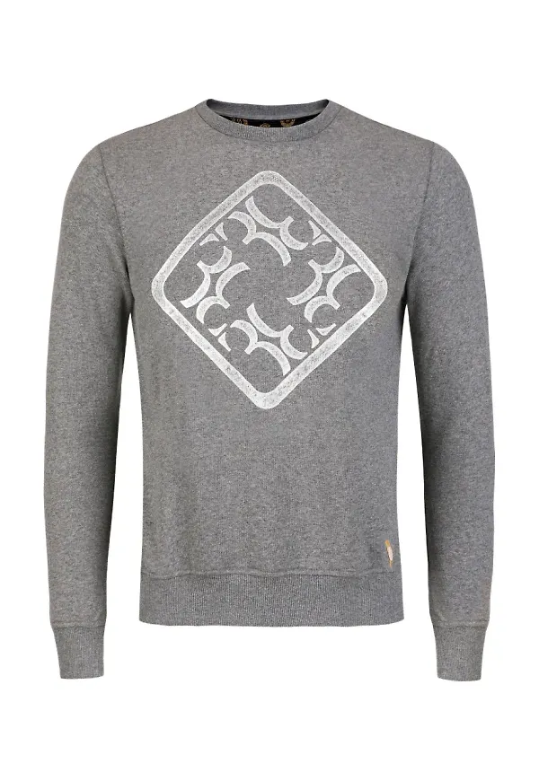 Billionaire Roger logo-print sweatshirt - Grå