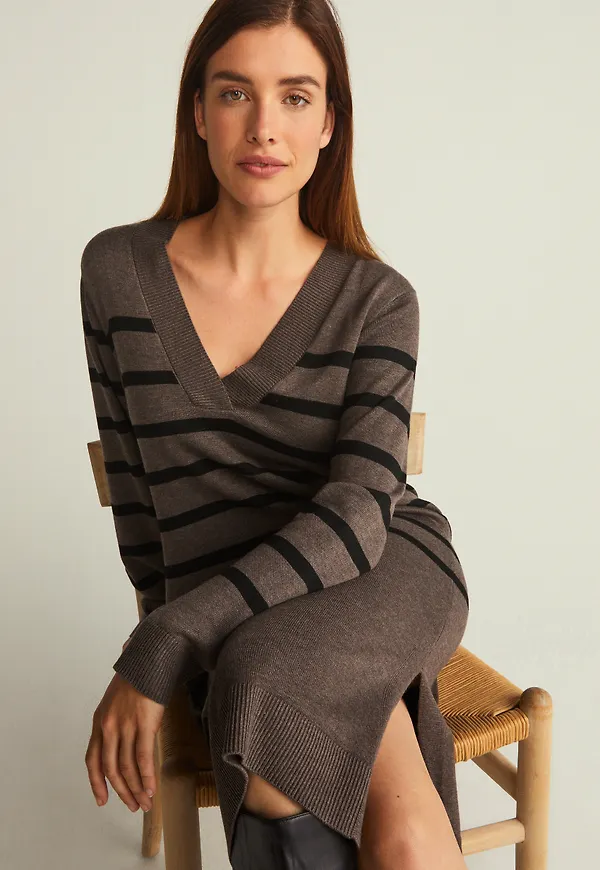 Birch knitted dress