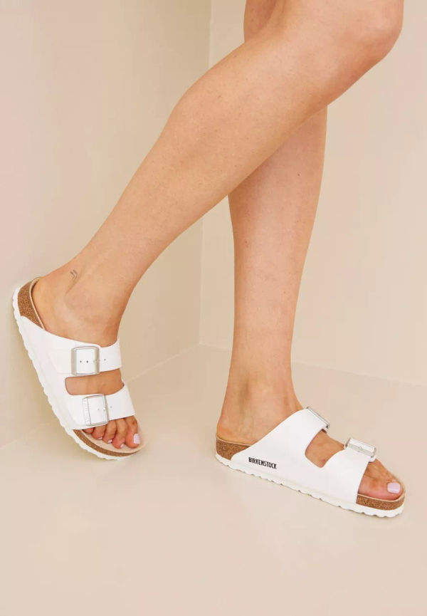 Birkenstock - Inneskor - Vit - Arizona Narrow Fit - Flats & Lågskor