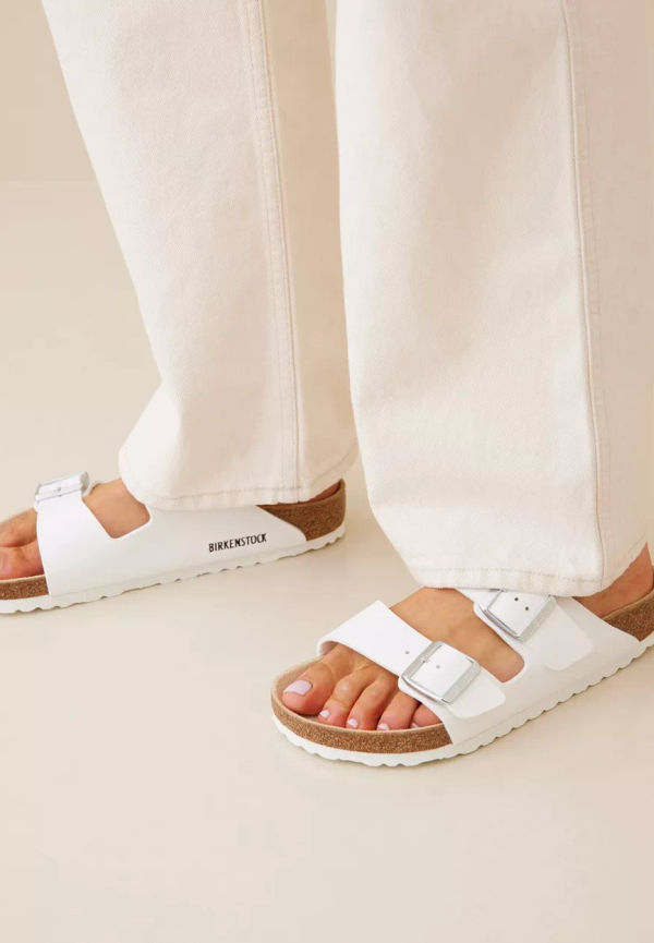 Birkenstock - Inneskor - Vit - Arizona Regular Fit - Flats & Lågskor