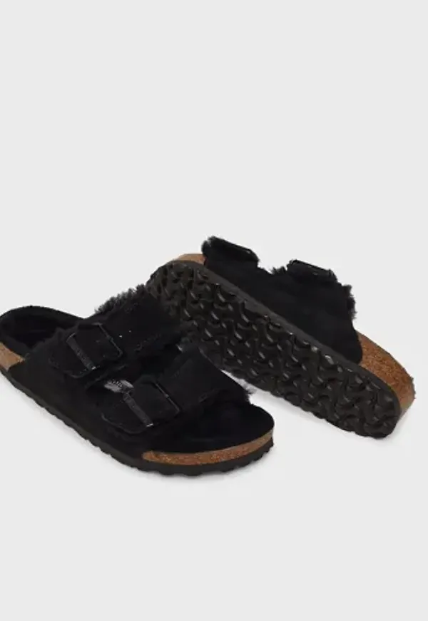 Birkenstock - Svart - Arizona VL Shearling