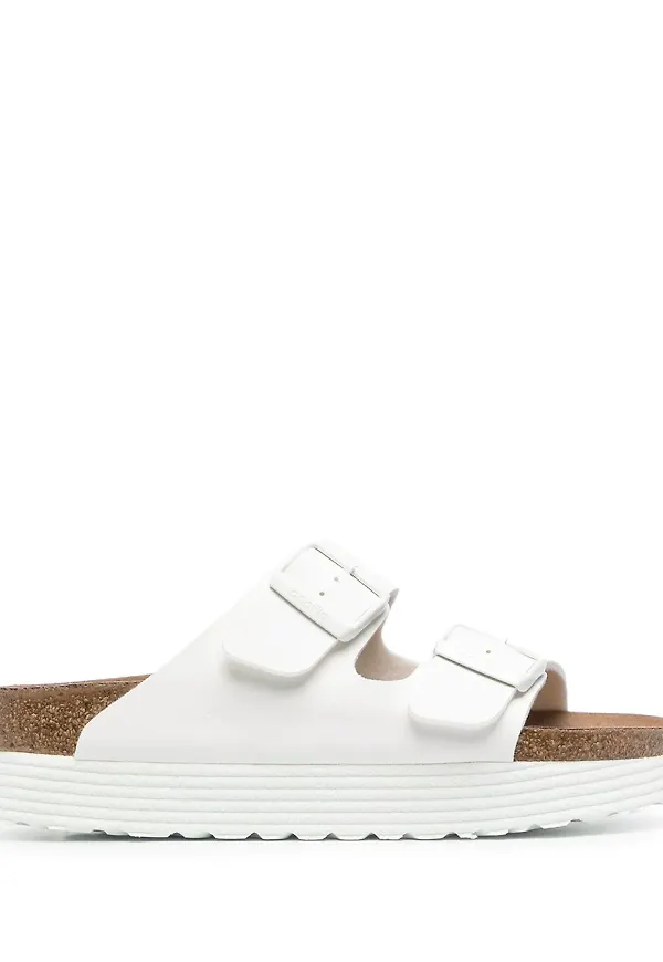Birkenstock Arizona Birko-Flor sandaler - Vit